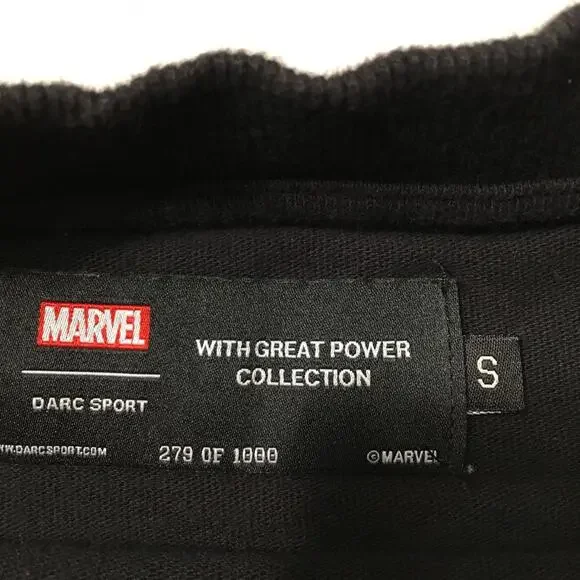 Darc Sport Wolves Spider-Man With Great Power Collection Black SMALL OVERSIZE. - Picture 9 of 9